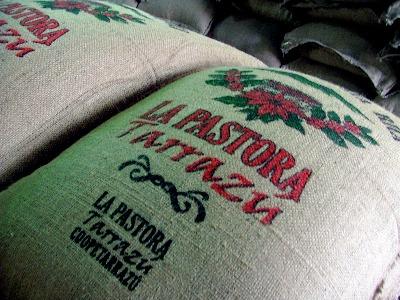 La Pastora bag of coffee beans